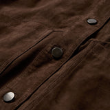 Depeche leather wear Tonja oversize suede shirt Shirts 067 Dusty brown