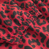 Depeche Clothing Trendy Kylie blouse Blouse 277 Red Animal Print