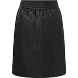 Depeche leather wear Trendy Maria leather skirt Skirts 099 Black (Nero)