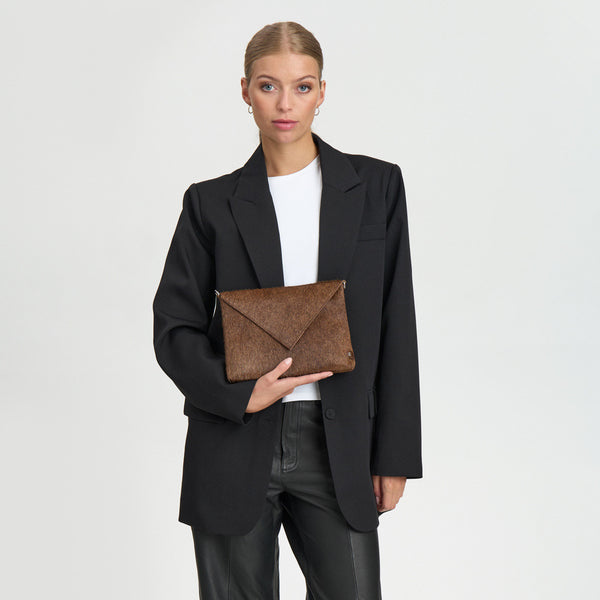 DEPECHE Trendy clutch Clutch 184 Walnut