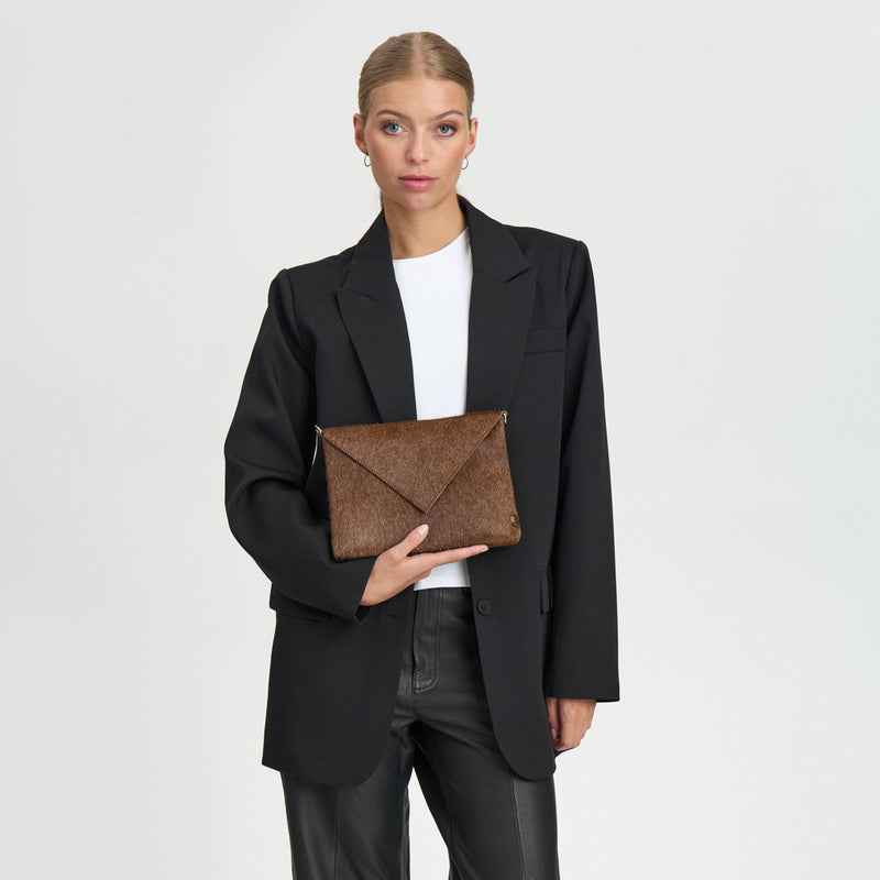 DEPECHE Trendy clutch Clutch 184 Walnut