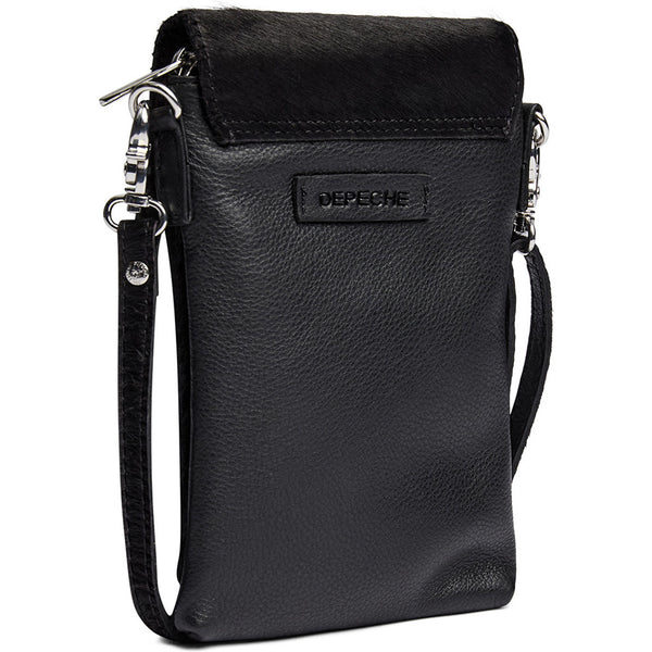 DEPECHE Trendy cow mobilebag Mobilebag 095 Jet Black