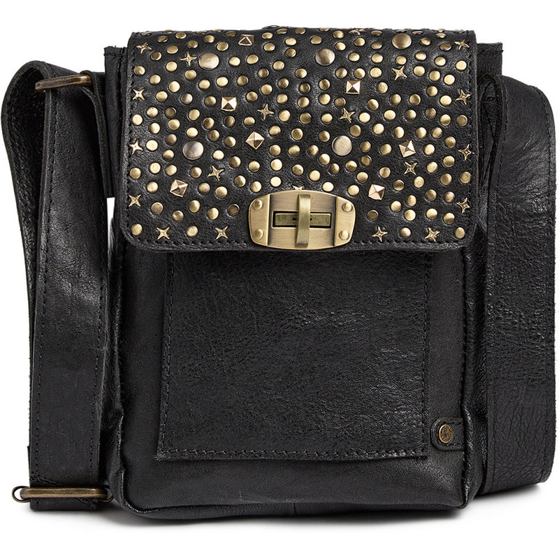 DEPECHE Trendy mobilebag with studs Mobilebag 099 Black (Nero)