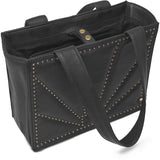 DEPECHE Trendy studded shoulderbag Shoulderbag / Handbag 190 Black / Gold