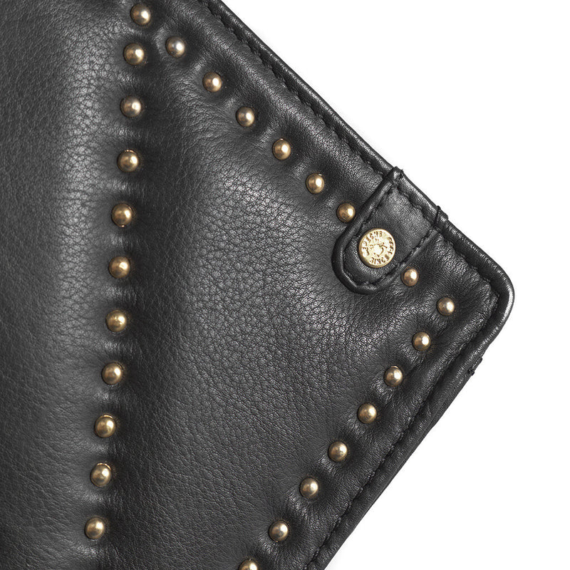 DEPECHE Trendy studded shoulderbag Shoulderbag / Handbag 190 Black / Gold