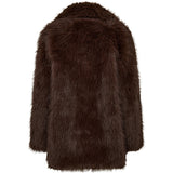 Depeche Clothing Vera faux fur jacket Jackets 015 Brown