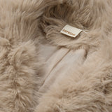 Depeche Clothing Vera faux fur jacket Jackets 177 Cream