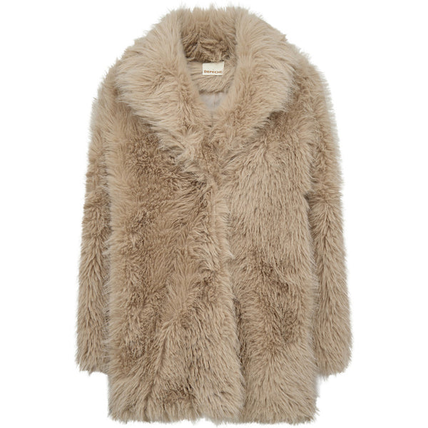 Depeche Clothing Vera faux fur jacket Jackets 177 Cream