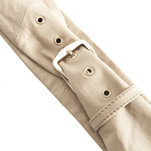 DEPECHE Waist belt in soft leather quality Belts 202 Vanilla