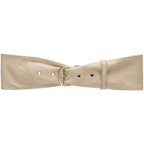 DEPECHE Waist belt in soft leather quality Belts 202 Vanilla