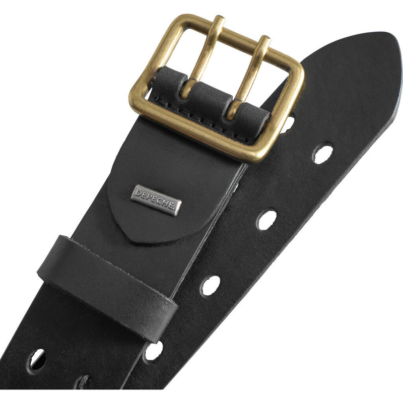 DEPECHE Waist narrow belt in soft leather quality Belts 099 Black (Nero)