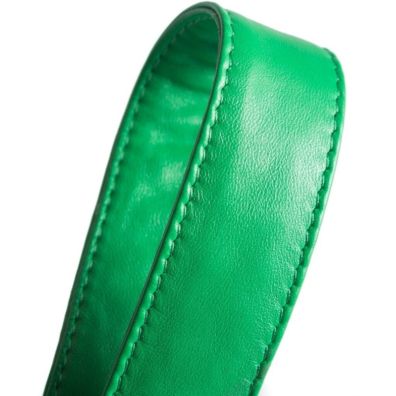 DEPECHE Waist tie belt in soft leather Belts 182 Greenery
