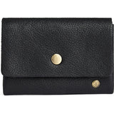 DEPECHE Wallet/credit card holder in soft leather Purse / Credit card holder 154 Black/Brass