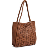 DEPECHE Warsaw shopper bag Shopper 005 Vintage cognac