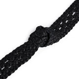 DEPECHE Weave Belt Belt 154 Black/Brass
