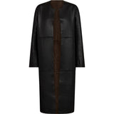 Depeche leather wear Zita 2 in 1 beautiful leather jacket Jacket 333 Dusty Brown/ Black combi