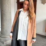 Depeche leather wear Zita 2 in 1 beautiful leather jacket Jackets 310 Mud Black combi