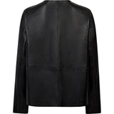Depeche leather wear Zita Short 2in1 Jacket Jacket 339 Deep Plum / Black kombi