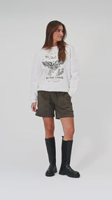 Depeche leather wear Hanna suede shorts Shorts 054 Khaki