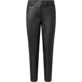 Depeche leather wear 7/8 part chino leather pants in nice stretch quality Pants 099 Black (Nero)