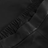 Depeche leather wear Alicia straight leg pants in leather Pants 099 Black (Nero)