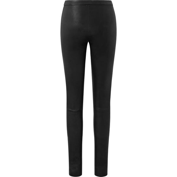 Depeche leather wear Amber basic leather legging with zipper closure Pants 099 Black (Nero)