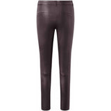 Depeche leather wear Amelia stretch chino leather pant 7/8 length Pants 198 Dark Blossom