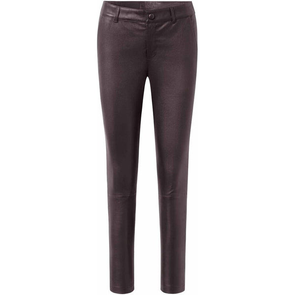 Depeche leather wear Amelia RW stretch chino leather pant 7/8 length Pants 198 Dark Blossom