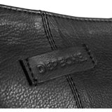 DEPECHE Asymmetrical shoulder bag in soft leather Medium bag 099 Black (Nero)