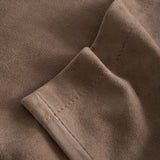 Depeche leather wear Baggy suede pants in delicious quality Pants 007 Mud