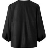 Depeche leather wear Beautiful cardigan in soft leather quality Jackets 099 Black (Nero)