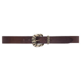 DEPECHE Beautiful jeans belt in soft leather Belts 161 Dark brown