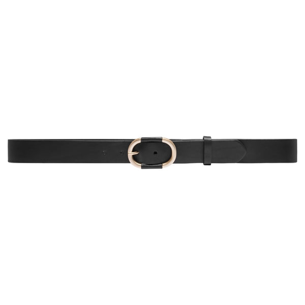 DEPECHE Beautiful leather belt in nice quality Belts 099 Black (Nero)