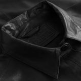 Depeche leather wear Beautiful leather shirts in soft quality Tops 099 Black (Nero)