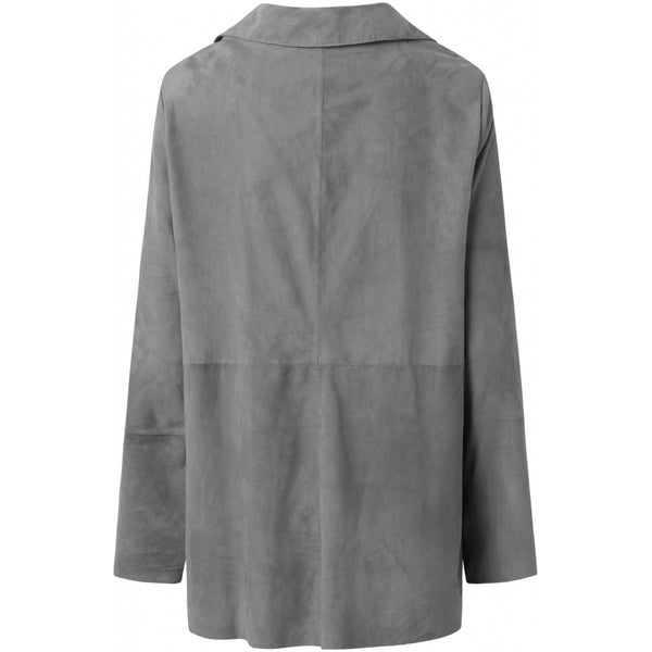 Depeche leather wear Beautiful oversize suede blazer Jackets 158 Thunder grey