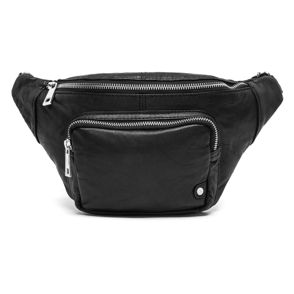 Classic must-have leather bumbag / 13396 - Black – DEPECHE