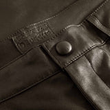 Depeche leather wear Caroline chino stretch leather pant Pants 038 Dusty taupe