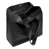 DEPECHE Classic leather shopper bag in timeless design Shopper 099 Black (Nero)