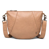 DEPECHE Crossbody bag in a lovely and soft leather quality Cross over 156 Camel