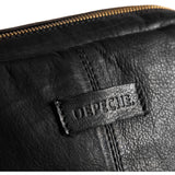 DEPECHE Crossover bag in silky soft leather quality Cross over 099 Black (Nero)