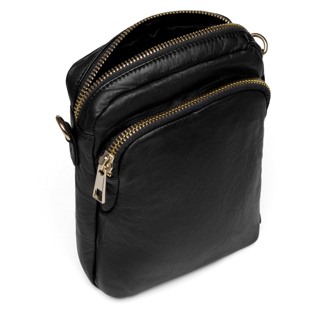Crossover bag in strong and nice leather quality / 15092