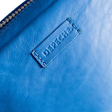 DEPECHE Crossover bag in strong and nice leather quality Cross over 209 French blue