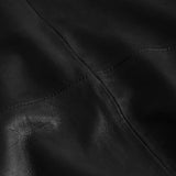 Depeche leather wear Feminine leatherdress in soft quality Dresses 099 Black (Nero)