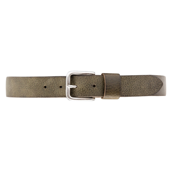 DEPECHE Timeless jeans belt in delicious leather quality Belts 049 Army Green
