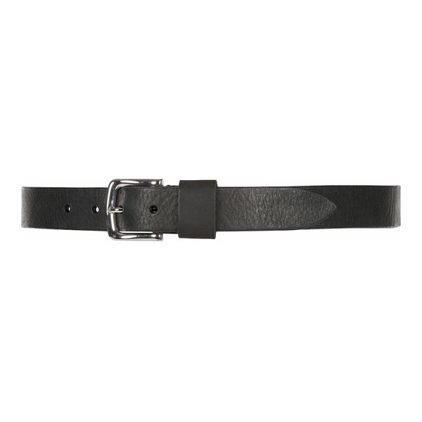 DEPECHE Timeless jeans belt in delicious leather quality Belts 098 Silver