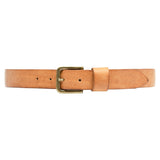 DEPECHE Timeless jeans belt in delicious leather quality Belts 153 Cognac/Brass