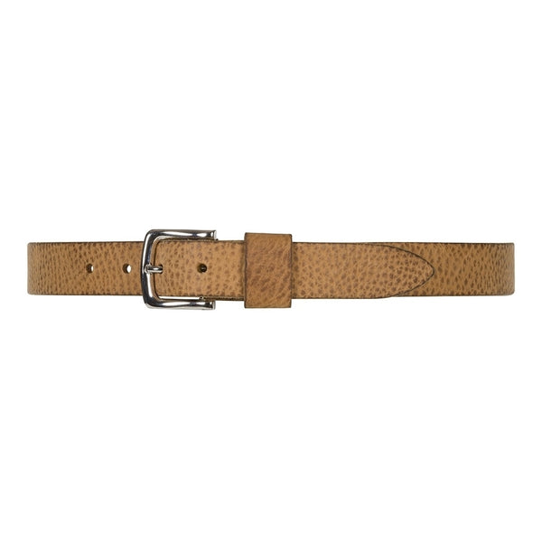 DEPECHE Timeless jeans belt in delicious leather quality Belts 155 Cognac/Silver