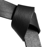DEPECHE Jeans belt in soft leather quality Belts 099 Black (Nero)