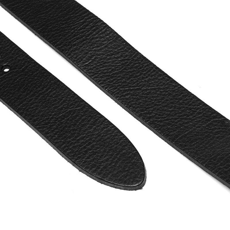 DEPECHE Jeans leatherbelt with beautiful chain beltloop Belts 187 Black/Silver
