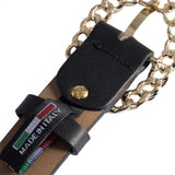 DEPECHE Jeans leatherbelt with decorative buckle Belts 190 Black / Gold